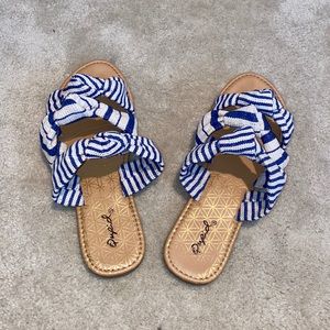 Lulu’s Blue Knot Slip on Sandals